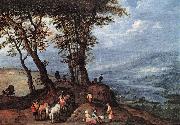 BRUEGHEL, Jan the Elder Going to the Market fdf oil painting artist